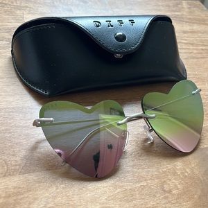 Diff eyewear Remy heart shaped sunglasses valentines Sunnies summer